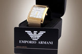 Emporio Armani Super Slim Quartz White DIal Gold Mesh Bracelet Watch For Women - AR2017 Buy Now By Emporio Armani