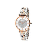 Emporio Armani Gianni T Bar White Dial Two Tone Steel Strap Watch For Women - AR1926 Buy Now By Emporio Armani