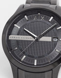 Armani Exchange Hampton Chronograph Black Dial Black Steel Strap Watch For Men - AX2104 Buy Now By Armani Exchange