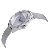 Guess Tri Glitz Quartz Silver Dial Silver Mesh Bracelet Watch For Women - W1142L1 Buy Now By Guess
