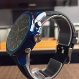 Armani Exchange Outerbanks Chronograph Black Dial Black Silicone Strap Watch For Men - AX1339 Buy Now By Armani Exchange