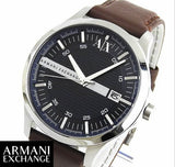 Armani Exchange Hampton Chronograph Blue Dial Brown Leather Strap Watch For Men - AX2133 Buy Now By Armani Exchange