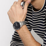 Armani Exchange Hampton Chronograph Black Dial Silver Steel Strap Watch For Men - AX2179 Buy Now By Armani Exchange