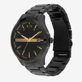 Armani Exchange Hampton Chronograph Black Dial Black Steel Strap Watch For Men - AX2150 Buy Now By Armani Exchange