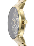 Armani Exchange Cayde Chronograph Black Dial Gold Steel Strap Watch for Men - AX2747 Buy Now By Armani Exchange
