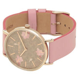 Coach Perry Floral Motif Fawn Dial Pink Leather Strap Watch for Women - 14503442 Buy Now By Coach