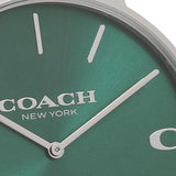 Coach Charles Green Dial Black Leather Strap Watch for Men - 14602436 Buy Now By Coach