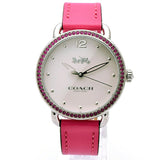 Coach Delancey White Dial Red Leather Strap Watch for Women - 14502879 Buy Now By Coach