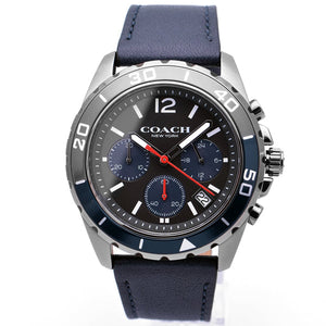 Coach Kent Grey Dial Blue Leather Strap Watch for Men - 14602558 Buy Now By Coach