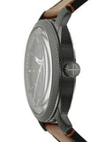 Fossil Machine Chronograph Black Dial Brown Leather Strap Watch for Men - FS5234 Buy Now By Fossil
