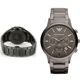 Emporio Armani Classic Chronograph Grey Dial Grey Steel Strap Watch For Men - AR2454 Buy Now By Emporio Armani