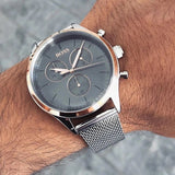 Hugo Boss Companion Chronograph Grey Dial Silver Mesh Bracelet Watch For Men - 1513549 Buy Now By Hugo Boss