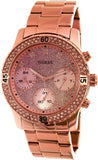 Guess Confetti Pink Dial Rose Gold Steel Strap Watch For Women - W0774L3 Buy Now By Guess