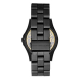 Marc Jacobs Henry Transparent Black Dial Black Steel Strap Watch for Women - MBM3255 Buy Now By Marc Jacobs