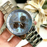 Guess Horizon Chronograph Quartz Blue Dial Silver Steel Strap Watch for Men - W0379G6 Buy Now By Guess