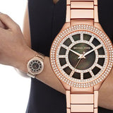 Michael Kors Kerry Black Mother of Pearl Dial Rose Gold Dial Watch for Women - MK3397 Buy Now By Michael Kors