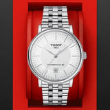 Tissot T Classic Carson Premium Powermatic 80 White Dial Silver Steel Strap Watch For Men - T122.407.11.031.00 Buy Now By Tissot
