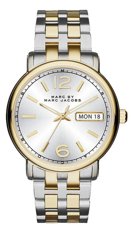 Marc Jacobs Fergus Silver Dial Two Tone Steel Strap Watch for Women - MBM3426 Buy Now By Marc Jacobs