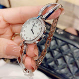 Bulova Crystal Collection Mother of Pearl Dial Silver Steel Strap Watch for Women - 96L223 Buy Now By Bulova