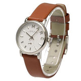 Marc Jacobs Baker White Dial Brown Leather Strap Watch for Women - MBM1270 Buy Now By Marc Jacobs