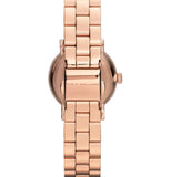 Marc Jacobs Mini Baker Blue Dial Rose Gold Steel Strap Watch for Women - MBM3285 Buy Now By Marc Jacobs