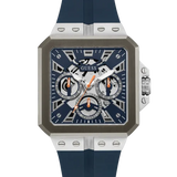 Guess Leo Chronograph Navy Blue Dial Blue Silicone Strap Watch For Men - GW0637G1 Buy Now By Guess