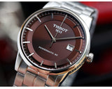 Tissot Luxury Powermatic 80 Brown Dial Silver Steel Strap Watch For Men - T086.407.11.291.00 Buy Now By Tissot