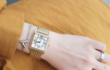 Guess White Dial Gold Mesh Bracelet Watch For Women - W0826L2 Buy Now By Guess
