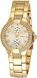 Guess Mini Prism Diamonds White Dial Gold Steel Strap Watch for Women - W15072L1 Buy Now By Guess