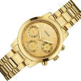 Guess Mini Sunrise Quartz Gold Dial Gold Steel Strap Watch For Women - W0448L2 Buy Now By Guess