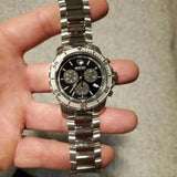 Movado Series 800 Chronograph Black Dial Silver Steel Strap Watch For Men - 2600110 Buy Now By Movado