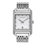 Burberry Heritage Diamond White Dial Silver Stainless Steel Strap Watch for Women - BU1583 Buy Now By Burberry