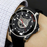Gucci Dive Feline Black Dial Black Rubber Strap Watch For Men - YA136323 Buy Now By Gucci