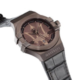 Maserati Potenza Brown Dial Brown Leather Strap Watch For Men - R8851108011 Buy Now By Maserati