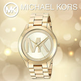 Michael Kors Slim Runway Analog Gold Dial Gold Steel Strap Watch For Women - MK3739 Buy Now By Michael Kors