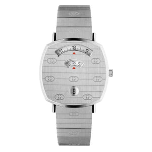 Gucci Grip Quartz Silver Dial Silver Steel Strap Watch For Women - YA157410 Buy Now By Gucci