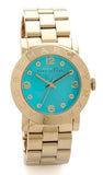 Marc Jacobs Amy Green Dial Gold Steel Strap Watch for Women - MBM8624 Buy Now By Marc Jacobs