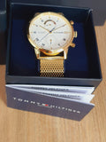 Tommy Hilfiger Kane White Dial Gold Mesh Bracelet Watch for Men - 1710403 Buy Now By Tommy Hilfiger