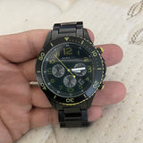 Marc Jacobs Rock Chronograph Black Dial Black Steel Strap Watch for Men - MBM5026 Buy Now By Marc Jacobs