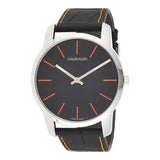 Calvin Klein City Black Dial Black Leather Strap Watch for Men - K2G211C1 Buy Now By Calvin Klein