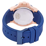 Guess Rigor Blue Dial Blue Silicone Strap Watch For Men - W0247G3 Buy Now By Guess