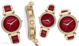 Michael Kors Parker Mother of Pearl Red Dial Two Tone Steel Strap Watch for Women - MK6427 Buy Now By Michael Kors