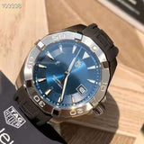 Tag Heuer Aquaracer Quartz Blue Dial Black Rubber Strap Watch for Men - WAY1112.FT8021 Buy Now By Tag Heuer