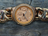 Michael Kors Runway Rose Gold Dial Rose Gold Steel Strap Watch for Women - MK3247 Buy Now By Michael Kors