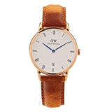 Daniel Wellington Dapper Durham White Dial Brown Leather Strap Watch For Women - DW00100113 Buy Now By Daniel Wellington