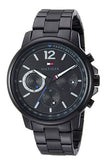Tommy Hilfiger London Chronograph Black Dial Black Steel Strap Watch for Men - 1791529 Buy Now By Tommy Hilfiger