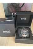 Hugo Boss Rafale Chronograph Black Dial Silver Steel Strap Watch for Men - 1513509 Buy Now By Hugo Boss