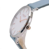 Coach Perry Mother of Pearl White Dial Blue Leather Strap Watch for Women - 14503271 Buy Now By Coach
