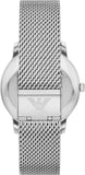 Emporio Armani Minimalist Quartz Blue Dial Silver Steel Strap Watch For Men - AR11571 Buy Now By Emporio Armani