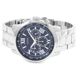 Guess Horizon Chronograph Quartz Blue Dial Silver Steel Strap Watch for Men - W0379G3 Buy Now By Guess